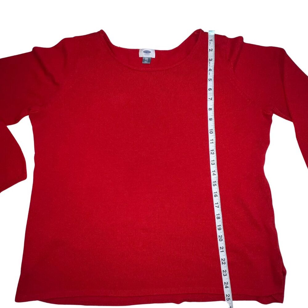 Old Navy Sweater Lot Womens XXL Blue Red Black Crewneck Preppy Tops School Shirt - Picture 9 of 16